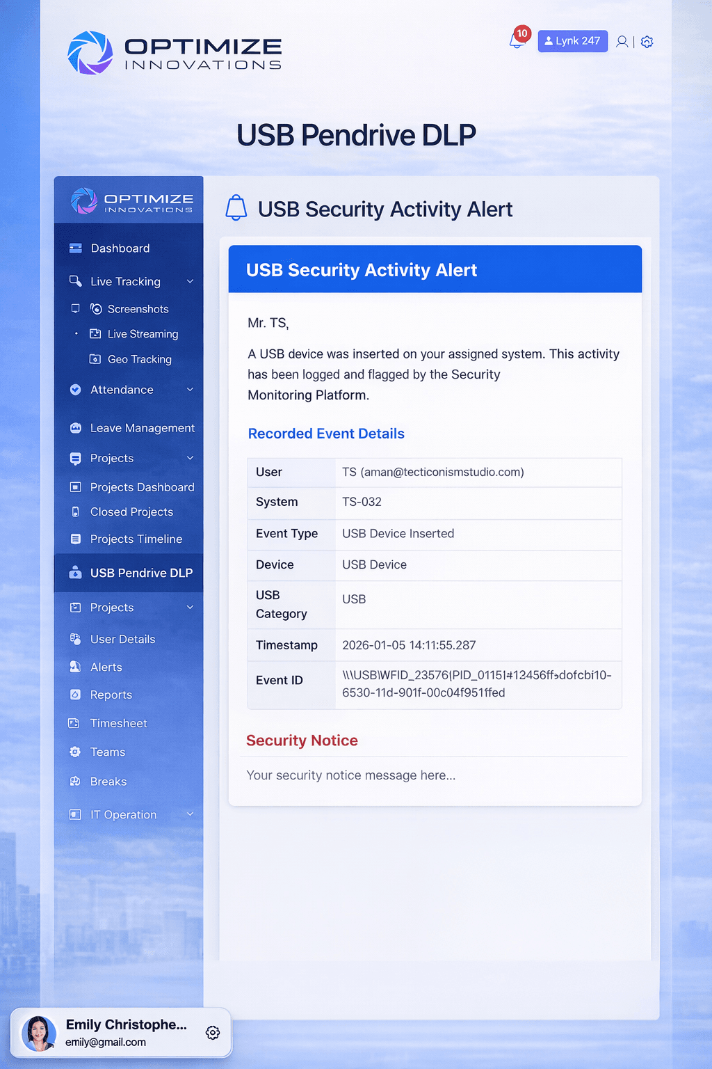 Lynk247 Feature Screenshot